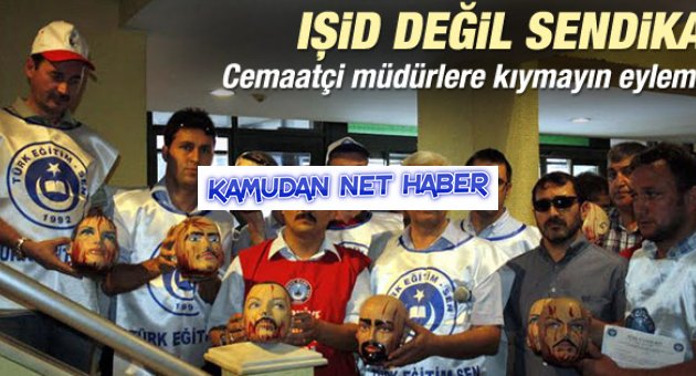 Görevden alınan okul müdürleri Milli Eğitim’e manken kellesi bıraktı