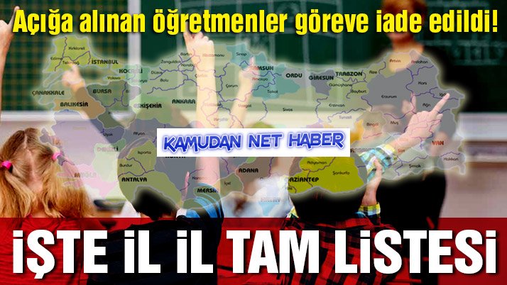 Eğitim-İş ve Eğitim-Sen'den Açığa Alınan Öğretmenlerden 6007'si Göreve İade Edildi