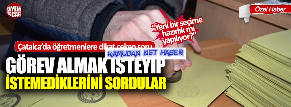 İlçe Milli Eğitim Müdürlüğü’nden skandal seçim hamlesi
