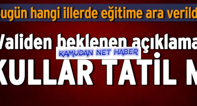 İstanbul’da okullara kar tatili!