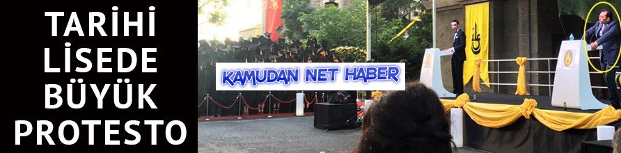 İstanbul Erkek Lisesi'nde okul müdürüne protesto