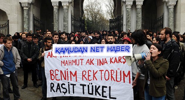 İÜ öğrencileri yeni rektörü protesto etti!