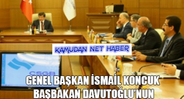 Kamu-Sen Genel Başkanı Davutoğlunun Toplantısına Katıldı