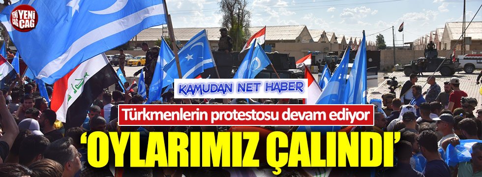 Kerkük'teki Türkmenlerin seçim protestosu sürüyor