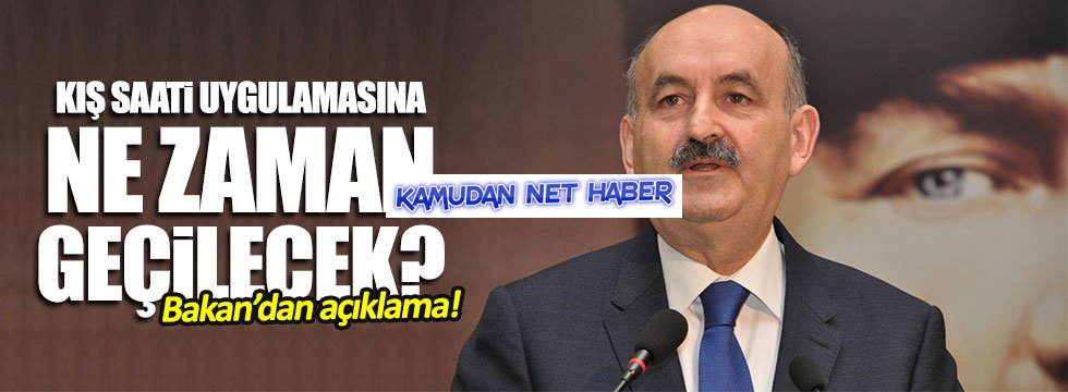 Kış saatine ne zaman geçilecek?