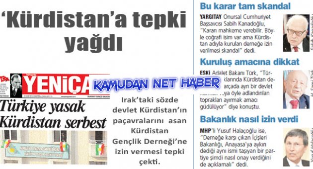 Kürdistan’a tepki yağdı