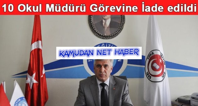 Mahkeme tasfiye edilen okul müdürlerini görevlerine iade etti