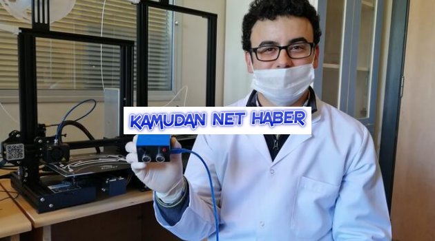 Meslek lisesinde sosyal mesafe cihazı geliştirdi