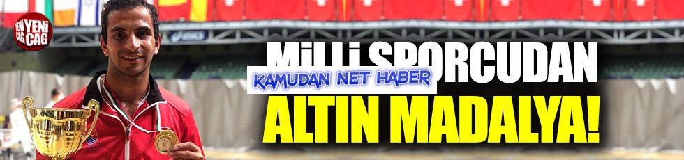 Milli Eskrimci Enver Yıldırım altın madalya kazandı
