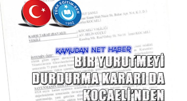 Müdür Düşmanlarına Bir Tokatta Kocaeli'nden
