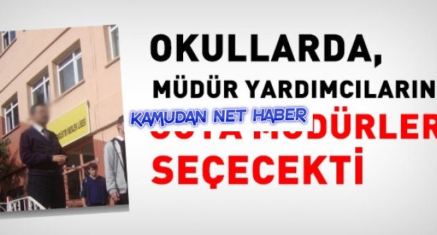 Müdür yardımcılarını güya müdürler seçecekti
