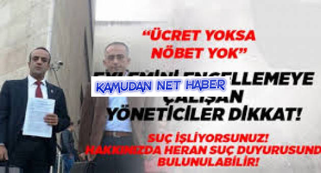 Nöbet eylemini engelleyen 2 okul müdürüne suç duyurusu