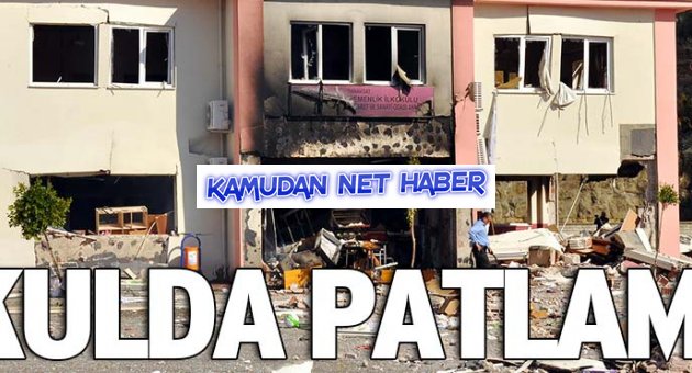 Okul binasında patlama: 1 yaralı