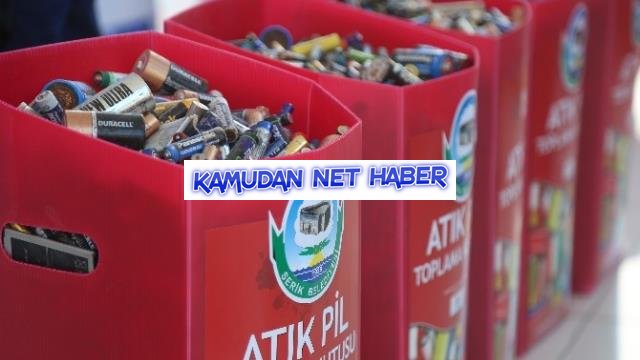 Okullar 7 ayda 350 ton atık pil topladı