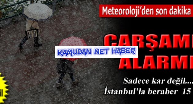 Okullara kar tatili! Kar uyarısı geldi...
