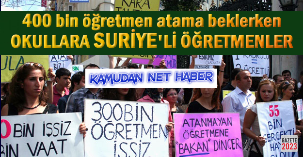 Okullara Suriye'li öğretmenler atanıyor!