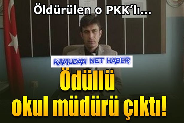 Öldürülen PKK’lı okul müdürü çıktı!