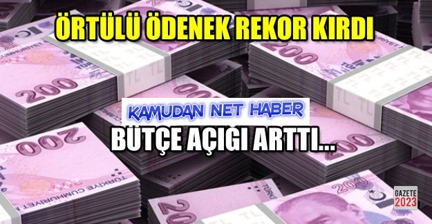 Örtülü ödenek zirve yaptı...