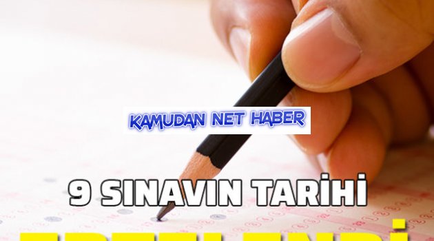 ÖSYM açıkladı! 9 sınavın tarihi ertelendi!