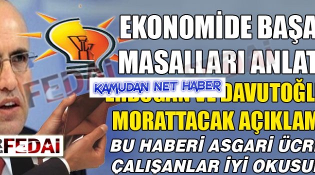 Şimşek'in bu açıklaması Erdoğan ve Davutoğlu'nu MORARTACAK....