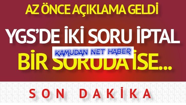 Soru İptalsiz İmtihan Yapamayacak mıyız?