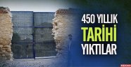 420 yıllık Sinan Paşa Külliyesi’nin duvarına kamyon girişi için kapı açtılar
