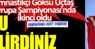 Cimnastikçi Göksu Üçtaş Avrupa Şampiyonası'nda ikinci oldu.