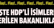 HDP'NİN BAKANLARI BELLİ OLDU!