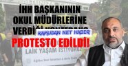 İHH Başkanı'nın müdürlere vereceği konferansa protesto