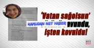 Öğretmeni 'millet' yerine 'ümmet' demediği için kovuldu