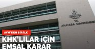 AYM'den bir ilk! KHK'lılar için emsal karar