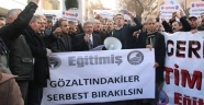 Eğitim İş:POLİS MÜDAHALESİNİ VE GÖZALTILARI PROTESTO ETTİK