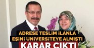 Eşi için 'adrese teslim' ilan açan rektör görevden alındı