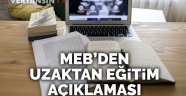 MEB'den 'uzaktan eğitim' açıklaması