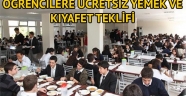 Öğrencilere ücretsiz yemek ve kıyafet teklifi