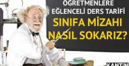 Öğretmenlere eğlenceli ders tarifi
