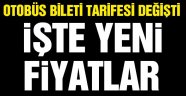 Otobüs biletine tavan fiyat düzenlemesi