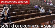 Son iki oturum hafta sonu