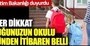 Veliler dikkat... Çocuğunuzun okulu bugünden itibaren belli