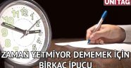 Zaman yetmiyor dememek için birkaç ipucu