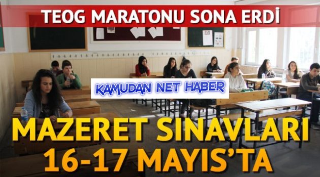 TEOG maratonu sona erdi; Mazeret sınavları 16-17 Mayıs’ta