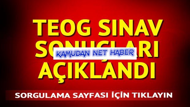 TEOG sınav sonuçlar E-Okul'dan sorgulanabilecek
