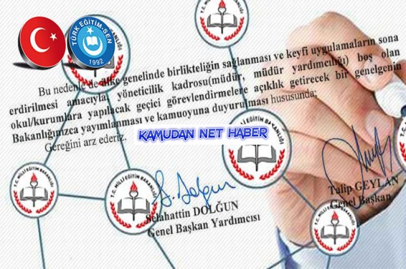 TES:YÖNETİCİLİK KADROLARINA YAPILACAK GEÇİCİ GÖREVLENDİRMELER İÇİN GENELGE YAYINLANMALIDIR