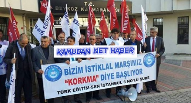Türk Eğitim-Sen İstanbul 3 Nolu Şube Milli Eğitim Müdürüne Beykozu Dar Etti