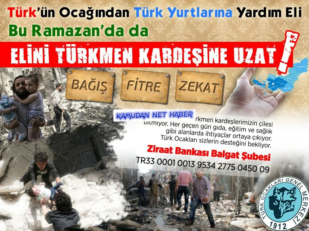 Türk’ün Ocağından Türk Yurtlarına Yardım Eli Kampanyası