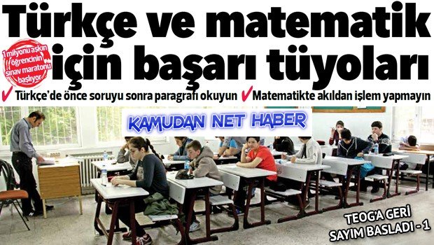 Türkçe ve matematik için başarı tüyoları