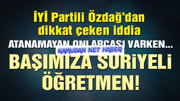 900 Suriyeli, Türk öğrencilere öğretmenlik yapacak