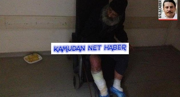 Yaşlı hasta 4 gündür sandalye üstünde tedavi bekliyor