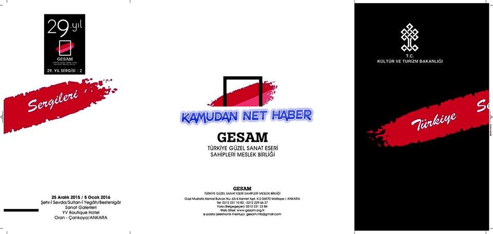 Yazarımız C. Özdemir GESAM Özel Sergisine Katıldı.