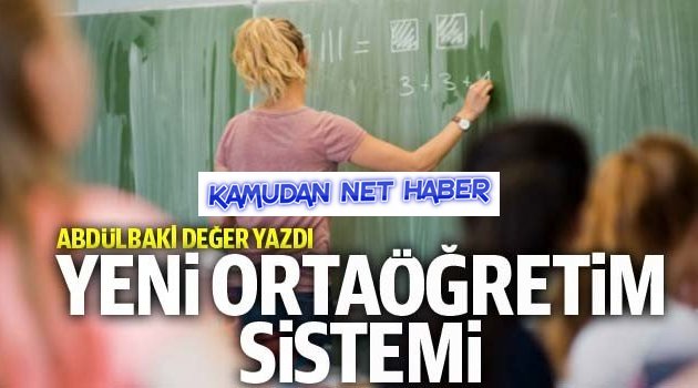 Yeni ortaöğretim sistemi